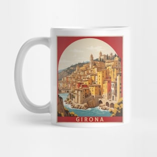 Girona Spain Travel Tourism Retro Vintage Mug